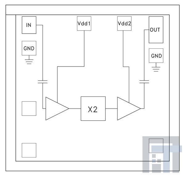 HMC564LC4 РЧ-усилитель lo Noise amp SMT  7 - 14 GHz