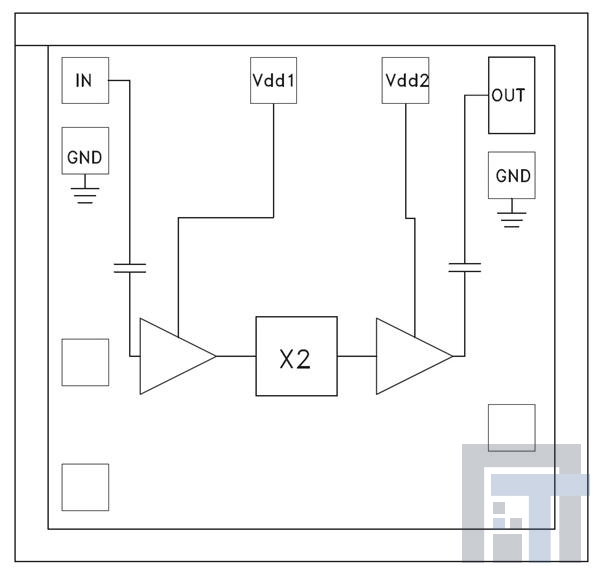 HMC578-SX РЧ-усилитель GaAs PHEMT MMIC ADA  24 - 33 GHz Output