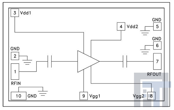 HMC609 РЧ-усилитель lo Noise amp Chip  2 - 4 GHz