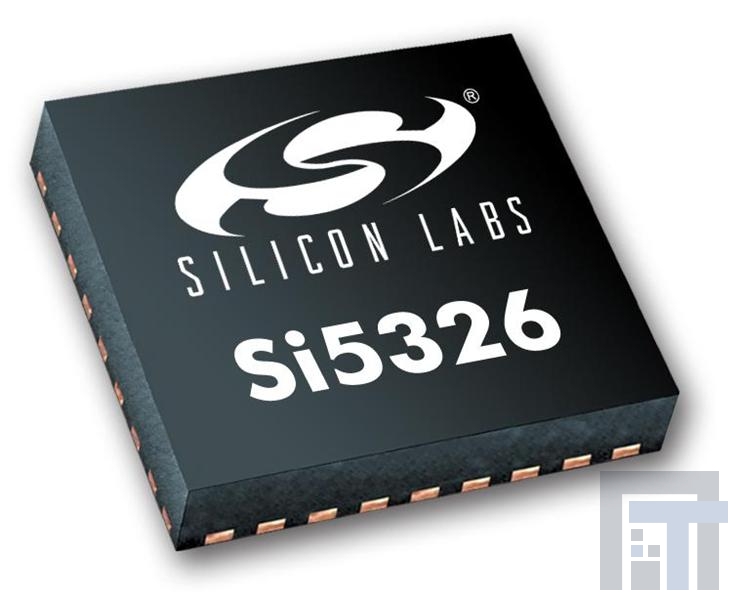 SI5326B-C-GM Системы фазовой автоматической подстройки частоты (ФАПЧ)  ANY-RATE CLK MULT JITTER ATTEN 2 OUTS