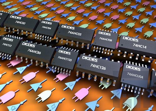 74AHC00S14-13 Логические элементы Quad 2-Input NAND 2.0V to 5.5V 4.5VCC