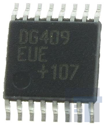 dg409eue+ ИС многократного переключателя Dual 4:1 CMOS Analog