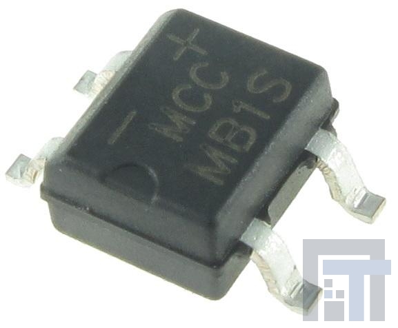 MB1S-TP Мостовые выпрямители .5A 100V