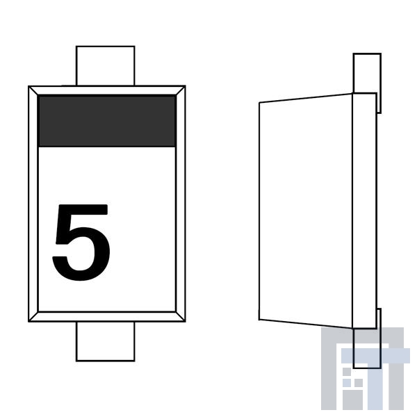 RB520SM-30T2R Диоды и выпрямители Шоттки Diode Schottky 30V 0.2A