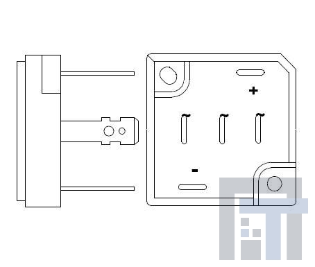 SC35VB160-G Мостовые выпрямители SCVB GPP 35A 1600V Rect. Bridge Diode