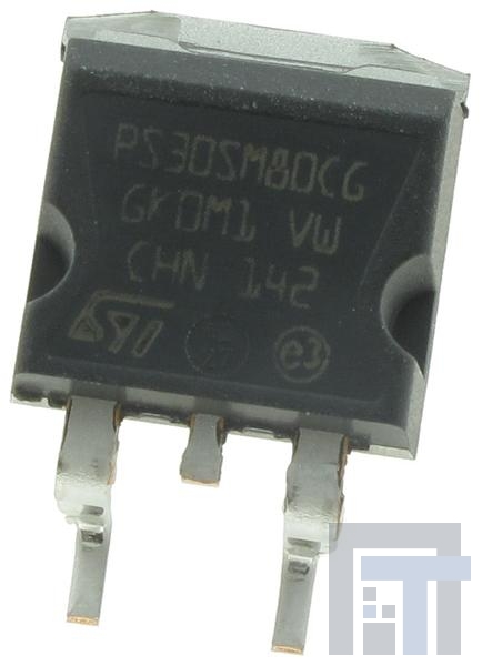 STPS30SM80CG-TR Диоды и выпрямители Шоттки Dual Schottky 80V 2 x 15A IF 515 mV