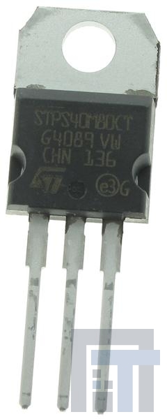 STPS40M80CT Диоды и выпрямители Шоттки Dual Schottky 80V 475mV Vf High Temp