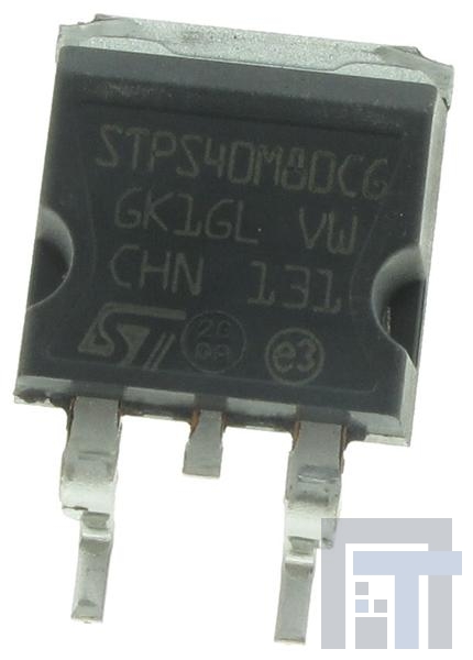 STPS40SM80CG-TR Диоды и выпрямители Шоттки Dual Schottky 80V 475mV Vf High Temp