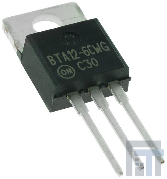 BTA12-600CW3G Триаки 12A 35mA 600V IGT 3 QUAD INTERNL ISLTD