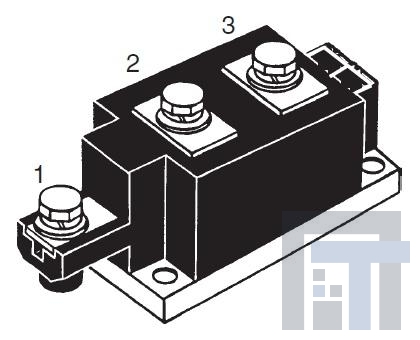 MDD255-12N1 Дискретные полупроводниковые модули 255 Amps 1200V