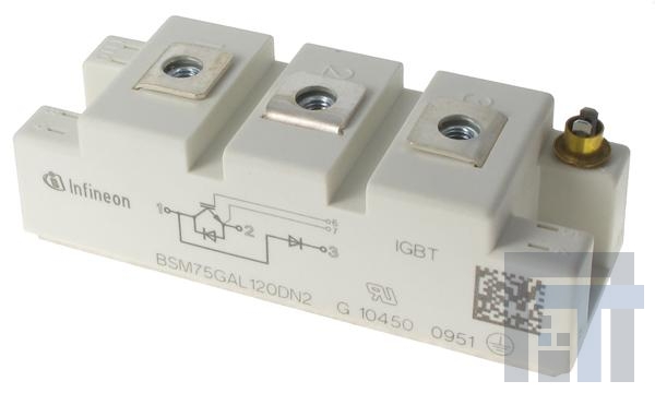 BSM75GAL120DN2 Модули биполярных транзисторов с изолированным затвором (IGBT) 1200V 75A CHOPPER