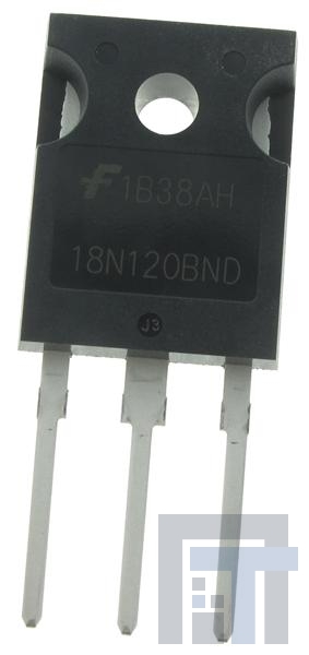 HGTG18N120BND Биполярные транзисторы с изолированным затвором (IGBT) 54A 1200V N-Ch w/Ant Parallel Hyprfst Dde