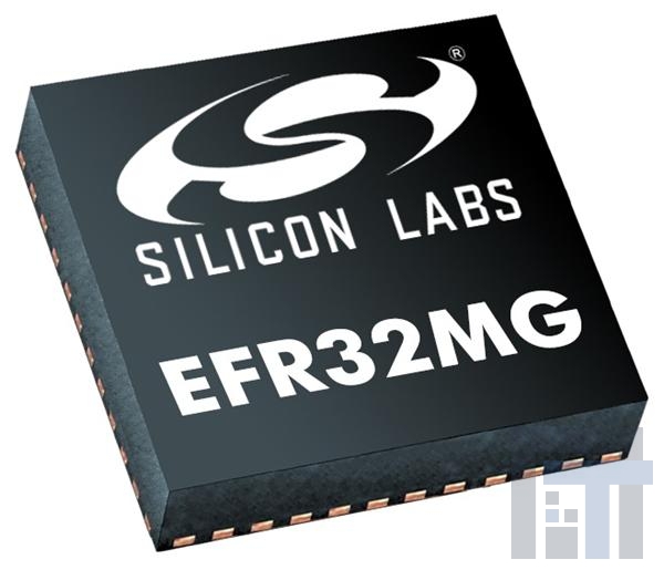 EFR32MG1P132F256GM48-B0R РЧ-системы на кристалле (SoC)  256kB FM/32kB RAM 2.4GHz/16.5dBm/M/BLE