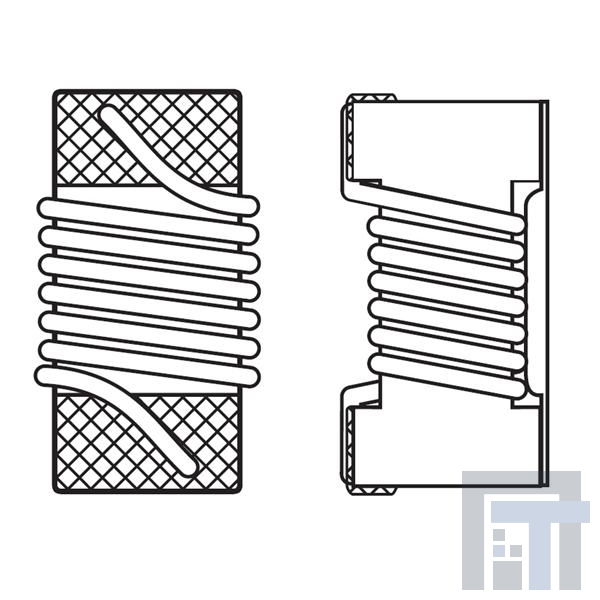 0302CS-10NXJLU Катушки постоянной индуктивности  0302CS HiFreq Chip 10 nH 5 % 0.62 A