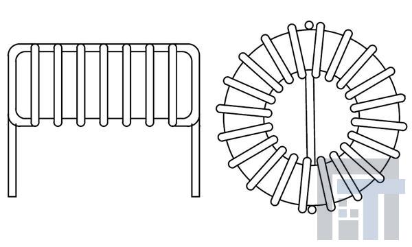 2200LL-470-H-RC Катушки постоянной индуктивности  TOROID INDUCTOR 47uH LOW LOSS HI CURRNT
