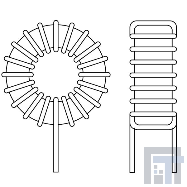 2200LL-470-V-RC Катушки постоянной индуктивности  TOROID INDUCTOR 47uH LOW LOSS HI CURRNT