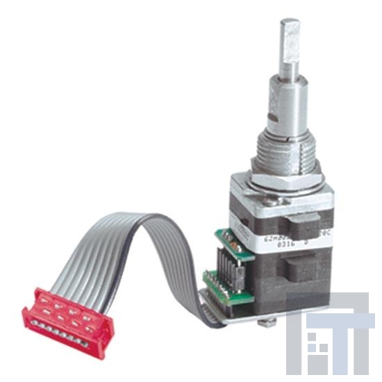 62HS22-H0-140S Кодеры Encoder, High Torque, 22.5-deg; or 16 positions, no pushbutton, 14.0in. Stripped cable, connector