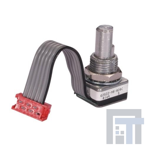 62S15-N4-P Кодеры Encoder, 15-deg; or 24 positions, pushbutton, pin connector .050in. centers