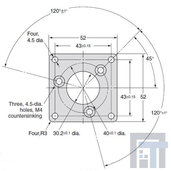 e69-fca03 Кодеры SQAURE FLANGE FOR EN CODER