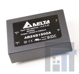 AB24D1212A Импульсные источники питания AC/DC Power Module +12Vout/-12Vout/24W