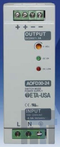 AOFD-30-12 Блок питания для DIN-рейки 30W 12V 2.5A Din Rail Mount