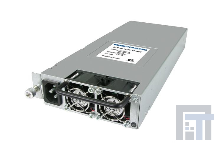 D1U-W-1600-48-HC1C Импульсные источники питания 1200W at 110Vac 48V Front to Back Airflo