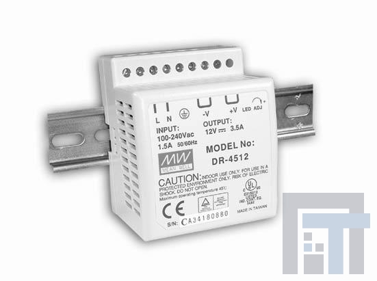 DR-4512 Блок питания для DIN-рейки 42W 12V 3.5A