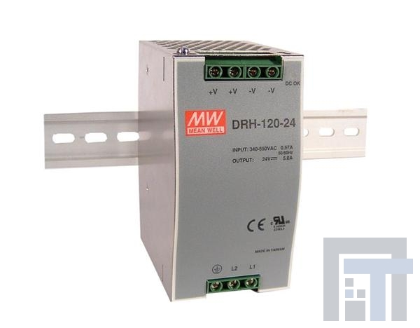 DRH-120-24 Блок питания для DIN-рейки 120W 24V 5A