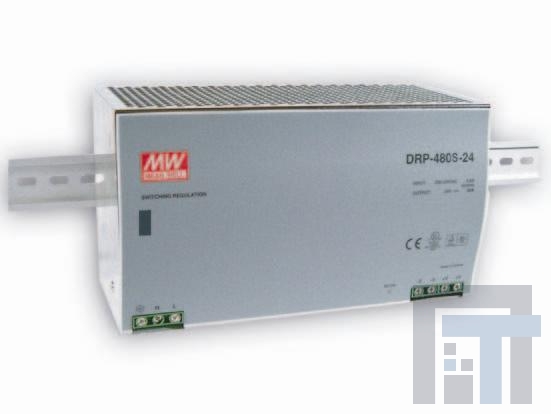 DRP-480-24 Блок питания для DIN-рейки 480W 24V 20A W/PFC