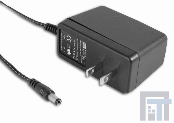 GS15U-0P1J Адаптеры переменного тока настенного монтажа 7.2W 3.3V 2.18A 2 pole USA plug