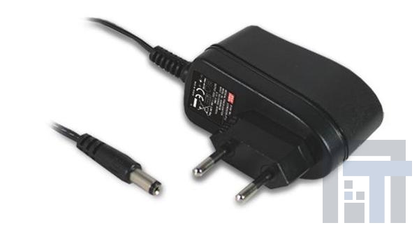 GSM06E06-P1J Адаптеры переменного тока настенного монтажа 6W 6V 1A Euro Medical Adaptor