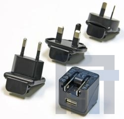 HDP-QB-0005 Адаптеры переменного тока настенного монтажа 5W Power Supply 1A Intl adapters Black
