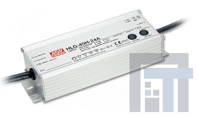 HLG-40H-36D Блоки питания для светодиодов 40.32W 36V 1.12A IP67 Timer Dimming