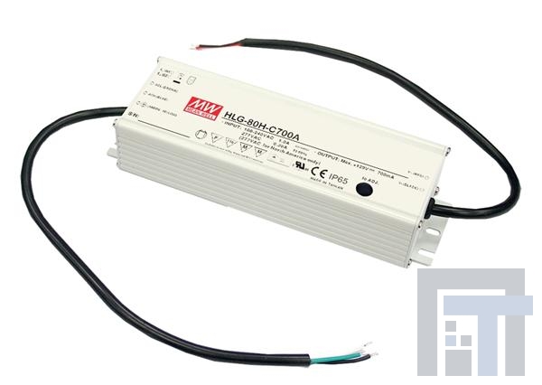 HLG-80H-12AB Блоки питания для светодиодов 60W 5A 12V Adjustable, Dimmable