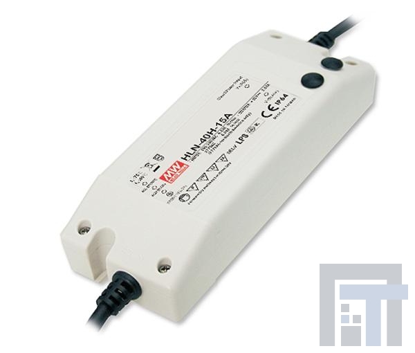 HLN-40H-12A Блоки питания для светодиодов 40W 12V 3.33A IP64 Internal Adj