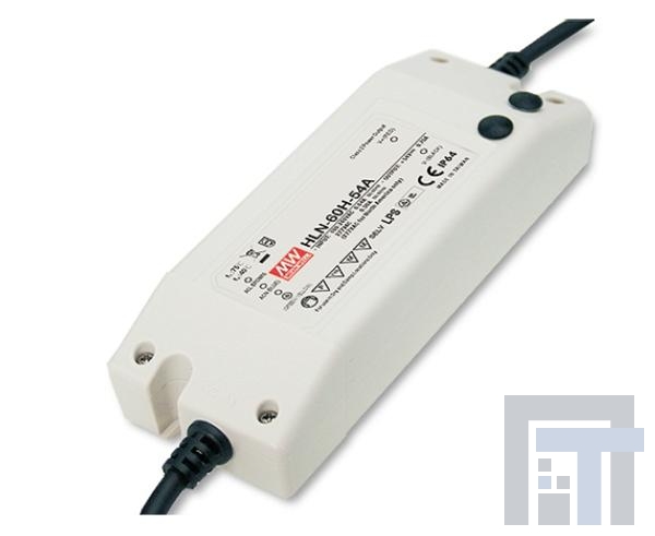 HLN-60H-15A Блоки питания для светодиодов 60W 15V 4A IP64 Internal Adj