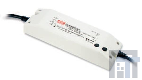 HLN-80H-12A Блоки питания для светодиодов 12V 5A 60W IP67 OCP adj in pot