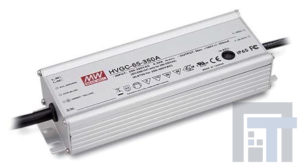 HVGC-65-1050A Блоки питания для светодиодов 1050mA 6-62Vout 65.1W CC IP65