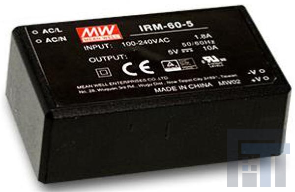 IRM-60-12 Модули питания переменного/постоянного тока 60W 12V 5A PCB mounting style