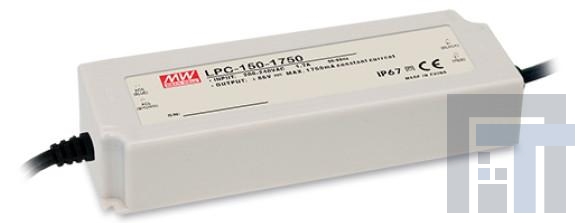 LPC-150-1050 Блоки питания для светодиодов 151.2W 72-144V1050mA 180-305Vin CC LED PS