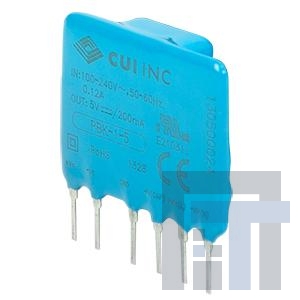 PBK-5-24 Модули питания переменного/постоянного тока ac-dc, 5W, 24Vdc, single output, encapsulated PCB