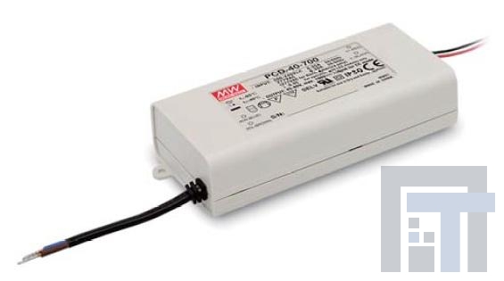 PCD-40-500B Блоки питания для светодиодов 40W 45-80V 500mA CC Dimmable LED PS