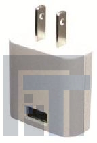 PSA05A-050QL6W Адаптеры переменного тока настенного монтажа 5W 5V 1A US USB Adapter White