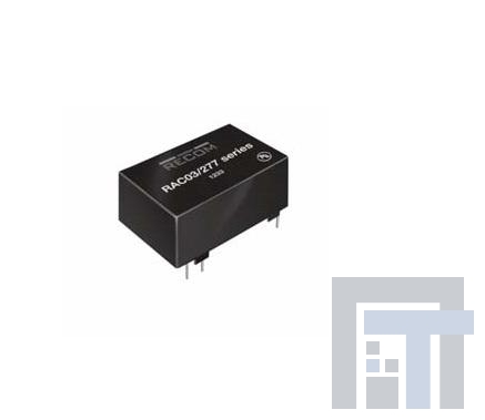 RAC04-09SC-W Модули питания переменного/постоянного тока 4W 9V 444mA WIRED