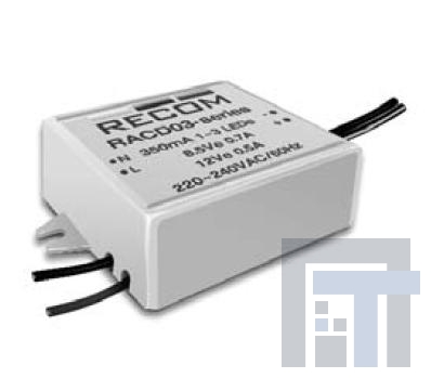 RACD03-500 Блоки питания для светодиодов 3W 3-11V OUT LED DR
