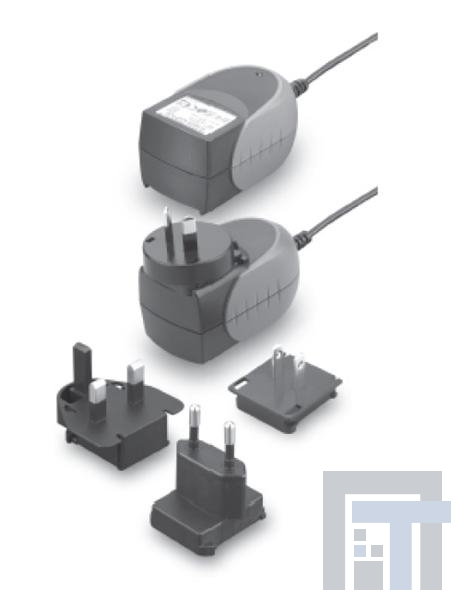 TR15RA060-02E03-GY-BK-LEVEL-V Адаптеры переменного тока настенного монтажа 15W 6V 1.7A 2.5mmx 5.5mm DC R/A