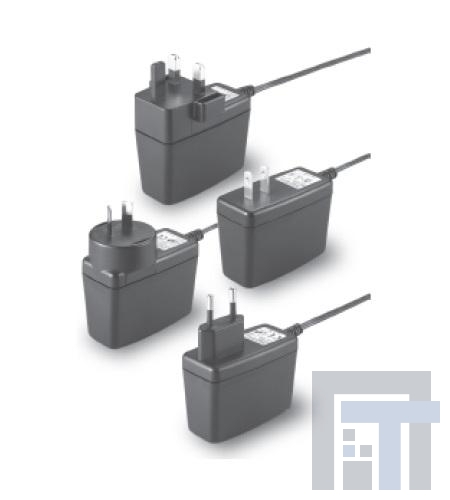 TRG1505-A-40E03-LEVEL-V Адаптеры переменного тока настенного монтажа 15W 5V US 2Pin AC RightAngleDC 1800mm