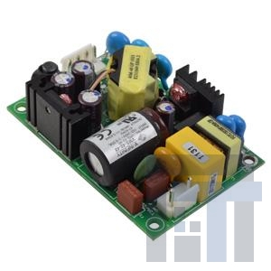 vms-40-3.3 Импульсные источники питания ac-dc, 40W, 3.3Vdc, single output, open PCB, MED