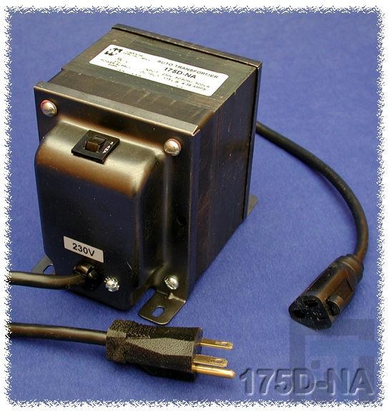 175B-NA Автотрансформаторы PlugIn/StepDown Auto 200VA/NA 230-115VAC