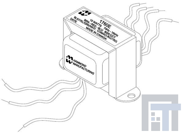 1760e Аудио трансформаторы и трансформаторы сигналов FenderUpgrade/Tweed Primary Ohms 8000 CT